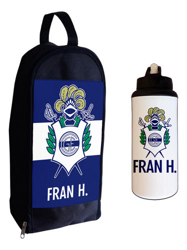 Fénix Creaciones Botinero + Botella Deportiva Personalizados Futbol Argentino 3