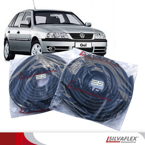 Burletes Para 2 Puertas Delanteras (kit 2 Unidades) Vw Gol 1998 Al 2014 Silvaflex 1