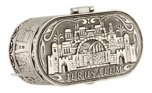 Art Judaica Shabbat Travel Candleholders - Nickel Plated 1