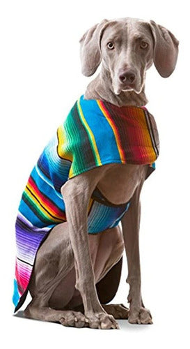 MOTTA IMPORTACIONES Poncho De Perro Hecho A Mano De Mexicana Serape Manta De Per 3