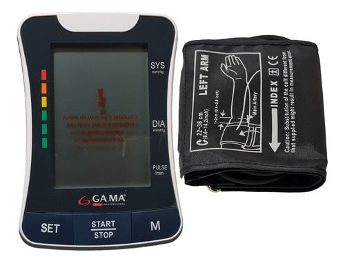 GA.MA Italy Digital Arm Blood Pressure Monitor BP-1307 + Coronet Finger Pulse Oximeter 3