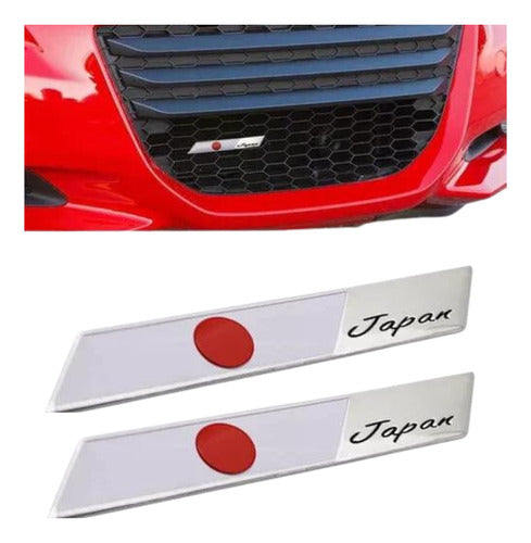 X2 Emblema Insignia Japon X 2 Unidades Honda Nissan , Toyota 0