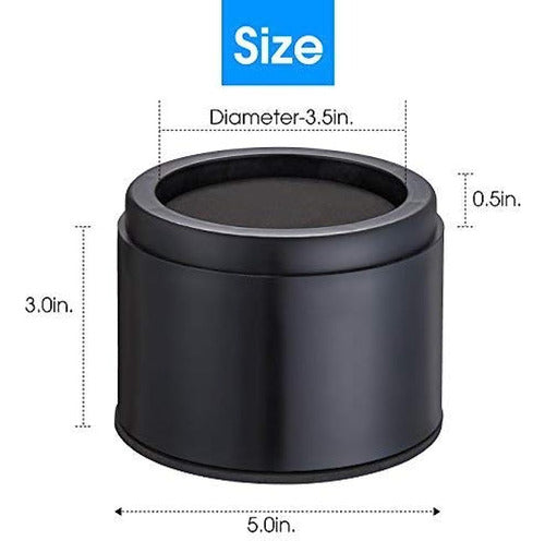 ~? Iprimio Bed Risers - Redondo, 3 Pulgadas De Elevación, Se 3
