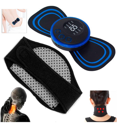 Portable Tourmaline Cervical Massager + Electro Stimulator 0