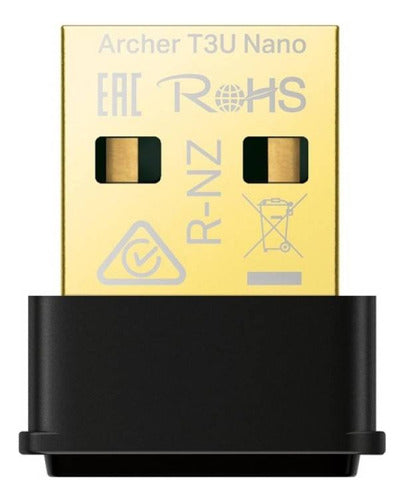 Receptor Usb Wifi Tplink T3u Nano Doble Banda Mu-mimo Ac1300 0