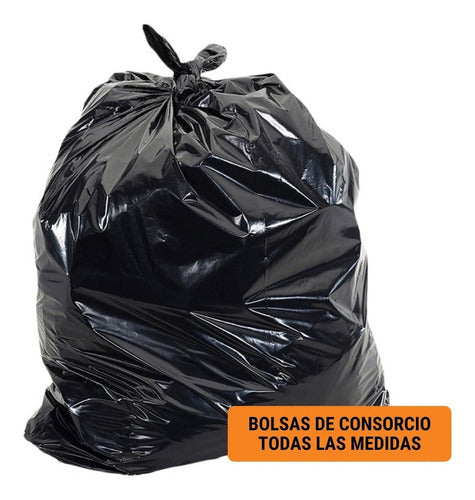 SuperMayorista Garbage Bags Consortium Black 80x130/70 Pack of 50 0