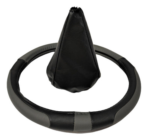 Chevrolet Prisma Luxury Steering Wheel Cover with Gear Shift Cover 0