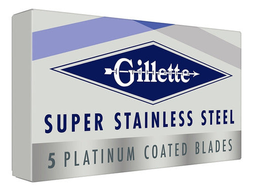 Filos Platinum X5 Gillette Para Máquina Afeitar Tradicional 0