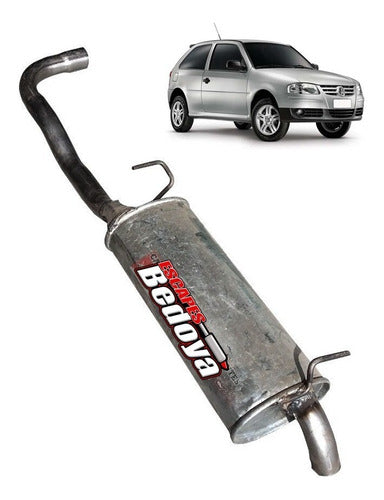 Escapes Bedoya VW Gol Gli and Power Nafta 1.6 Rear Muffler (1999 to 2009) 0