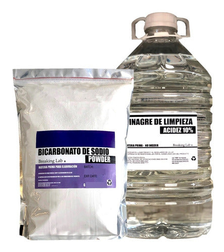 Breaking Lab Combo Bicarbonato De Sodio 2kg + Vinagre De Limpieza 5 L 0