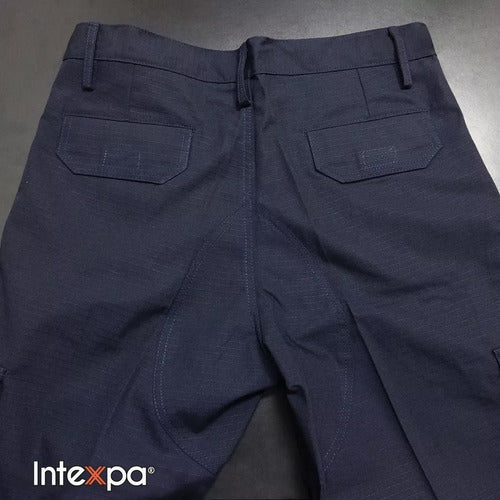 Intexpa Blue Rip Stop Anti-tear Tactical Cargo Pants 27