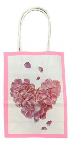 Soria Miguez Bolsa Con Asa N°2 21x15x8 Regalo Sopresita Corazon Corazones 1