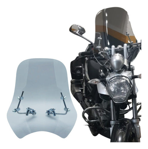 Bolha Parabrisa Para Moto Dafra Horizon 150/250 - Cristal 1