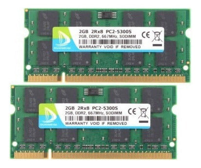 Usa 4gb 2 X 2 Gb 2 G 2rx8 Pc2-5300 Ddr2 667mhz 200pin Laptop 4