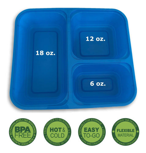 Resort Chef International Food Containers with Lids - Reusable Containers 6