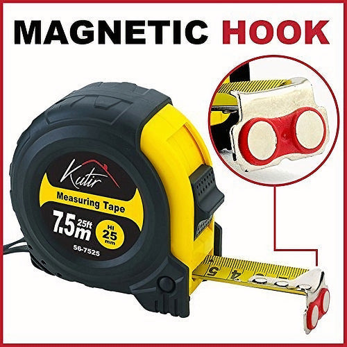 Kutir Measuring Tape Retractable with Magnetic Hook 25 Ft 1