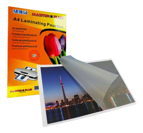 Master Plus A4 Laminating Pouches - Pack of 100 0