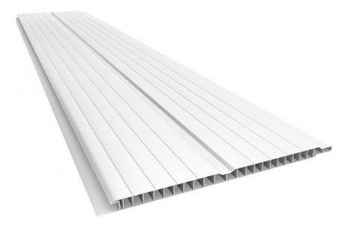 Cielorraso Pvc Blanco Tablilla 20cm 6m Largo 7mm Frisado 0