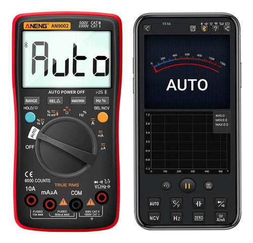 Aneng Multimeter AN9002 Bluetooth Capac True RMS Eupro 0