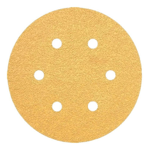 Bosch Set Of 5 150mm 240 Grit Hook And Loop Sanding Discs 0