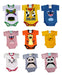 LittleFRANK Pack of 12 Short Sleeve Baby Bodysuits Assorted Designs 7