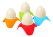 Set of 4 Egg Holders in Colorful Silicone Tray Stand Kitchen Accessory 0