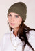 Veroberts Unisex Green Synthetic Wool Hat 1