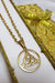 Medium Gold Surgical Steel Celtic Triquetra Pendant with Chain 4