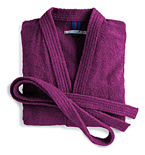 Arco Iris Bathrobe Towel 100% Cotton 400g Purple L 1