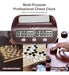 Portable Professional Chess Clock with Digital Timer - Red Brown 3