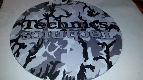 Technics Camuflado Gris Slipmat Paño Suave Espuma Excelente 1