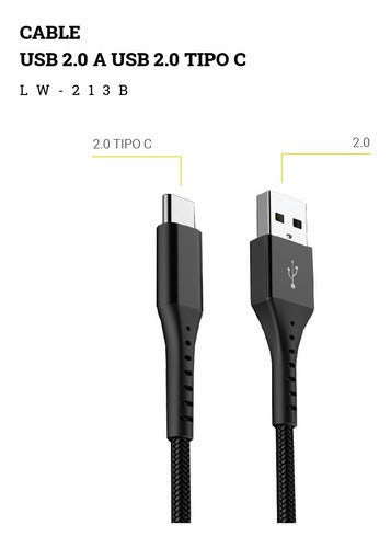USB to Type C Cable - Liwor Model 213B 2