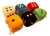 Thunderfall Soft Plush Dice with Strap and Suction Cup, Each 5