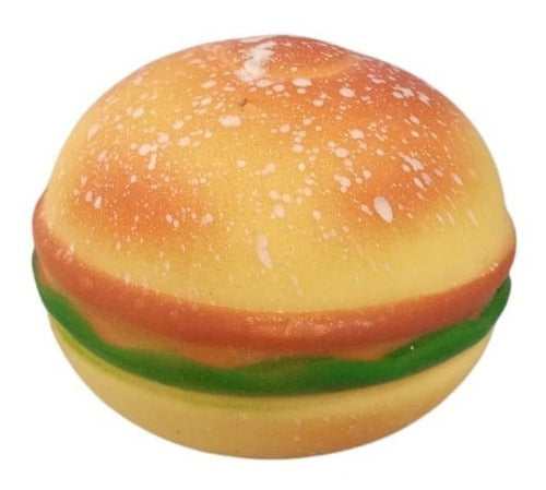 Squishy Stress Reliever Hamburger - Squeezeable Original Import 0