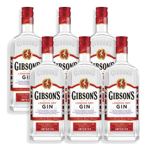 Gibson's London Dry Gin Distilled In Great Britain 700ml X6 0