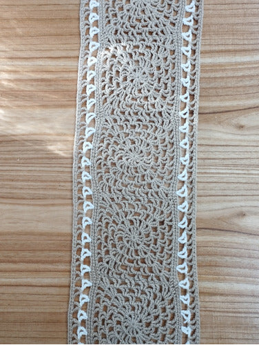 Creaciones Cheli Rustic Table Runner Crocheted 160*27 1