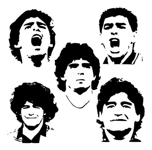 Pack of Messi and Maradona Vector Art for Printing and Sublimation 7