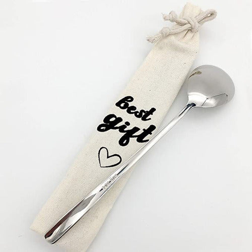 YROVWENQ Stainless Steel Coffee Spoon for Friend, Girlfriend, Sister 3