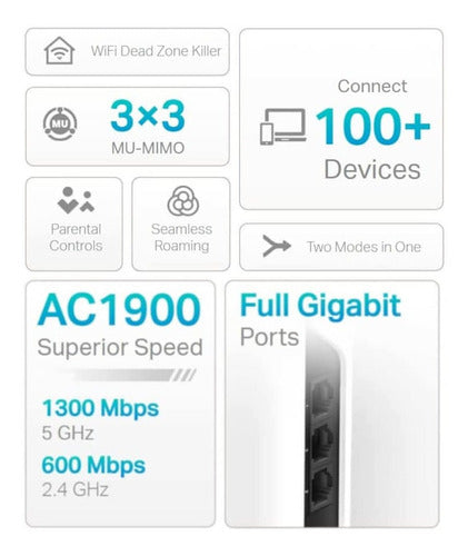 Access Point Tplink Deco S7 Ac1900 Mesh Dd 1300mbps Pack 2 2