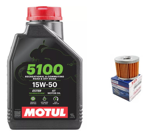 Motul Kit Service Suzuki GN 125 with Original Coyote Filter 0