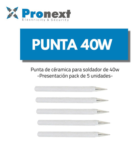 Pronext Ceramic Tip Replacement for 40W Soldering Iron 1