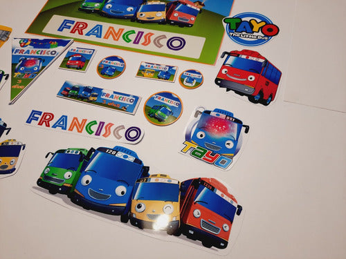 Tayo The Little Bus Birthday and Candy Bar Kit 5