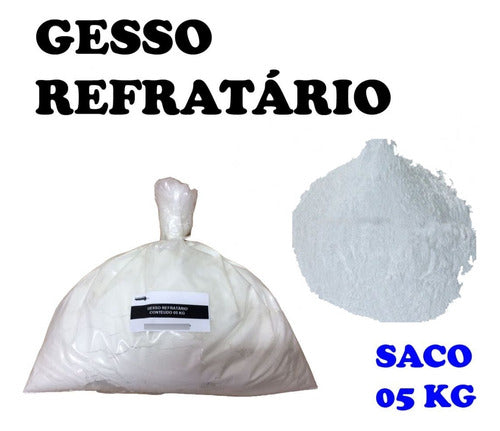 5 Kg Gesso Refratário P/ Fundição De Metais Por Cera Perdida 1