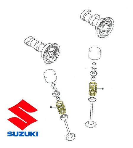 2 Resortes Valvulas Admision Y Escape Suzuki Rmz 450 08 - 17 - Powertech Motos 2