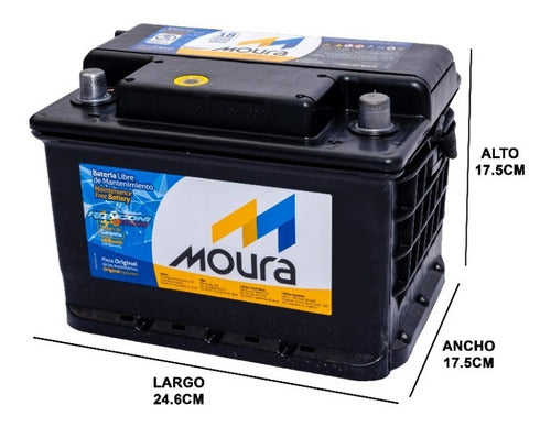 Moura 12x65 Reinforced Battery for Renault Logan GNC 1