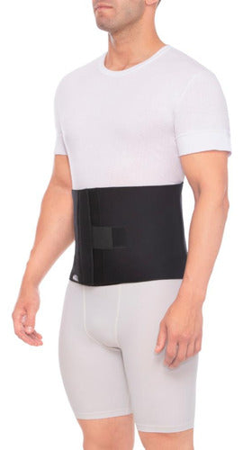 Men's Neoprene Thermal Lumbar Reducer Belt with Containment Rods - D.E.M.A. F043 2