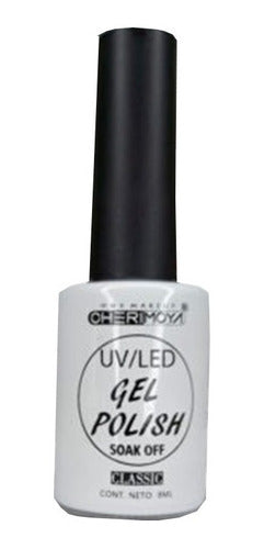 Esmaltes Semipermanente Cherimoya 8ml. Color Blanco 0