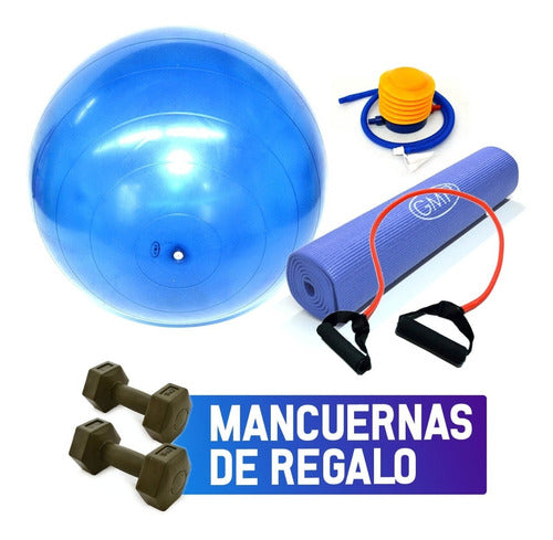 GMP Dumbbell Kit + Ball + Mat + Pump + Resistance Band 0