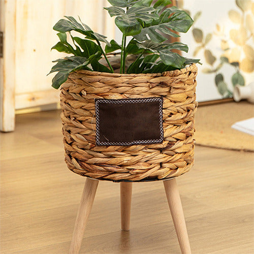 Iluminarás Boho Style Wicker Plant Holder - Small 6