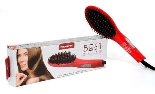 Teknikpro Best Brush Thermal Hair Straightening Brush 0